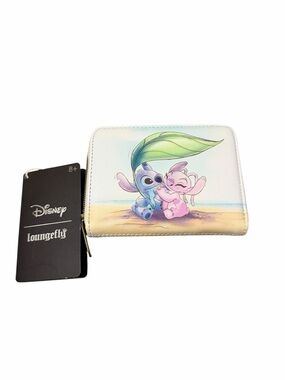 Loungefly Disney Stitch & Angel Beach Date Mini Zipper Wallet
